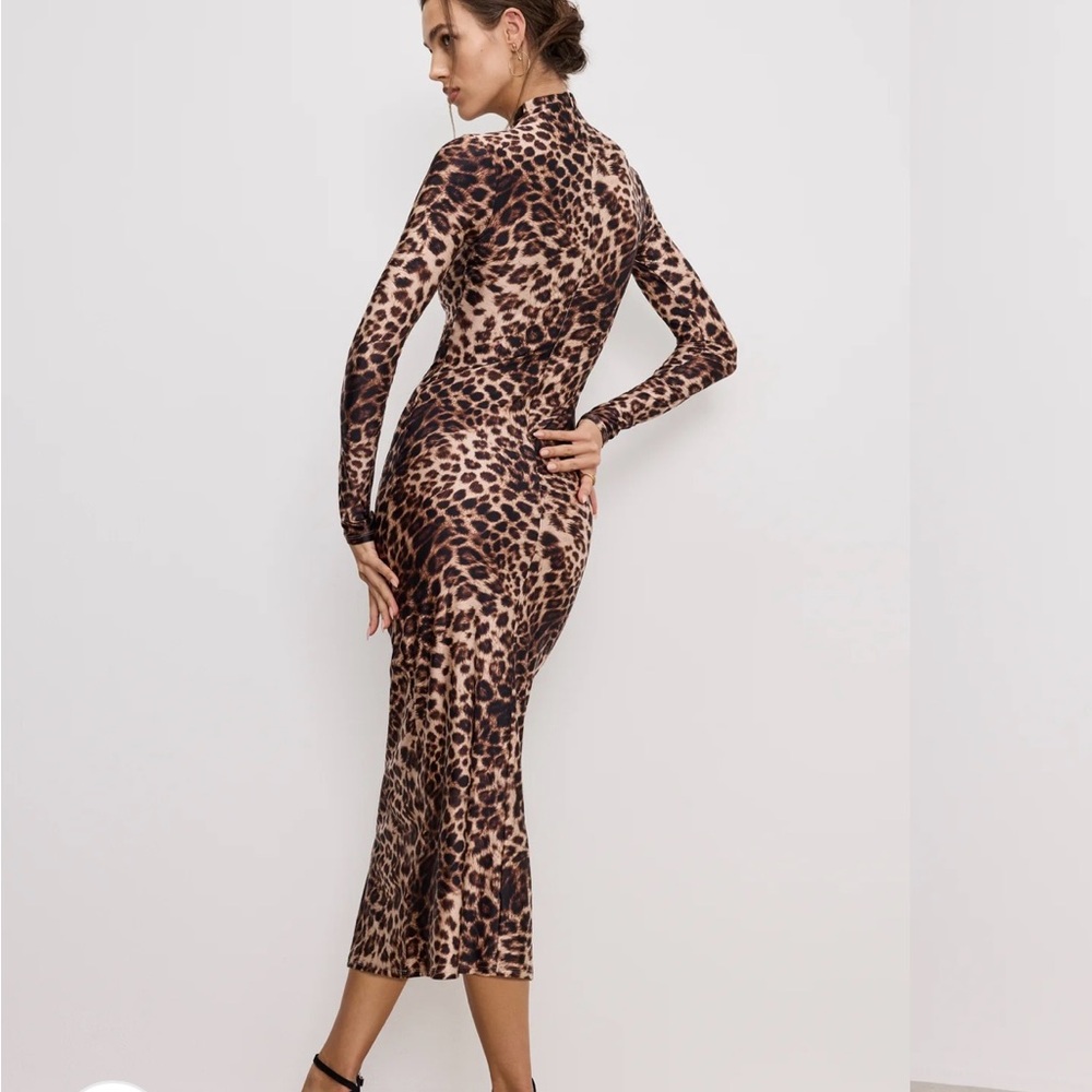 SATIN SHINE MIDI DRESS